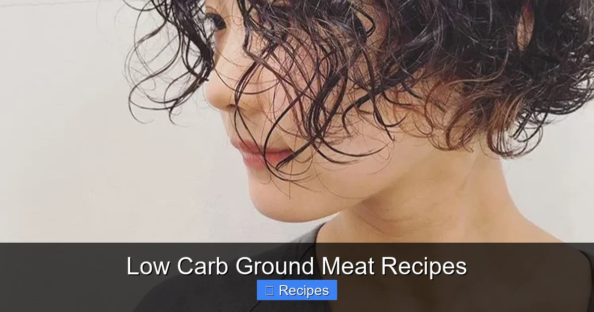 Low Carb Ground Meat Recipes