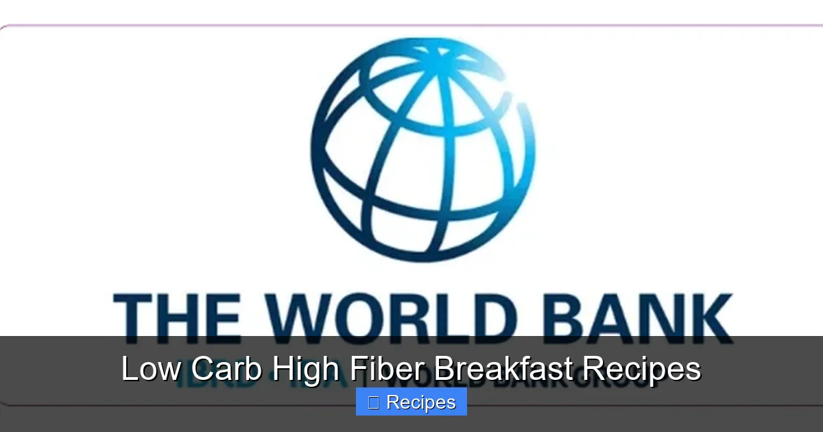 Low Carb High Fiber Breakfast Recipes