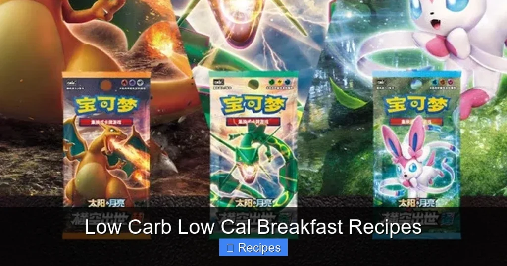Low Carb Low Cal Breakfast Recipes