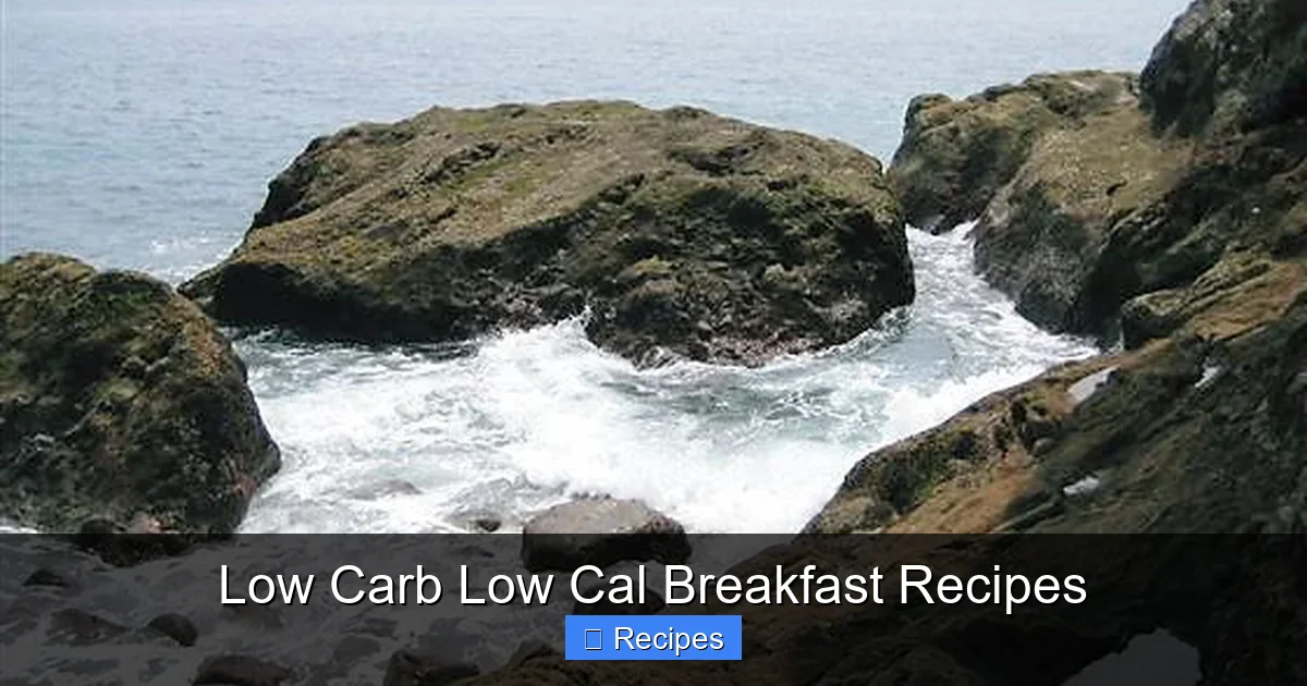 Low Carb Low Cal Breakfast Recipes
