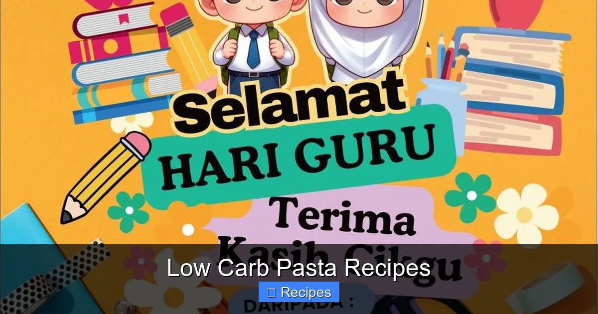 Low Carb Pasta Recipes