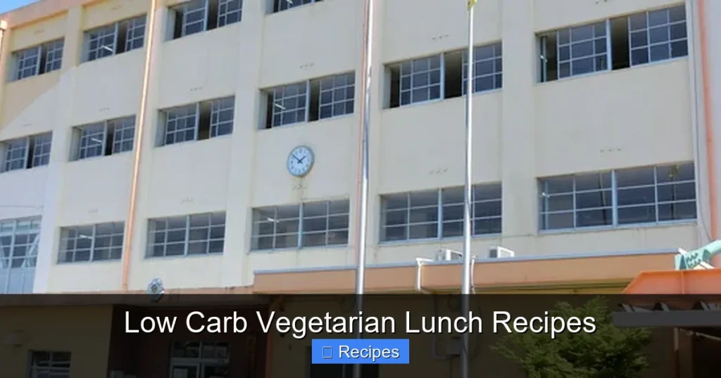 Low Carb Vegetarian Lunch Recipes