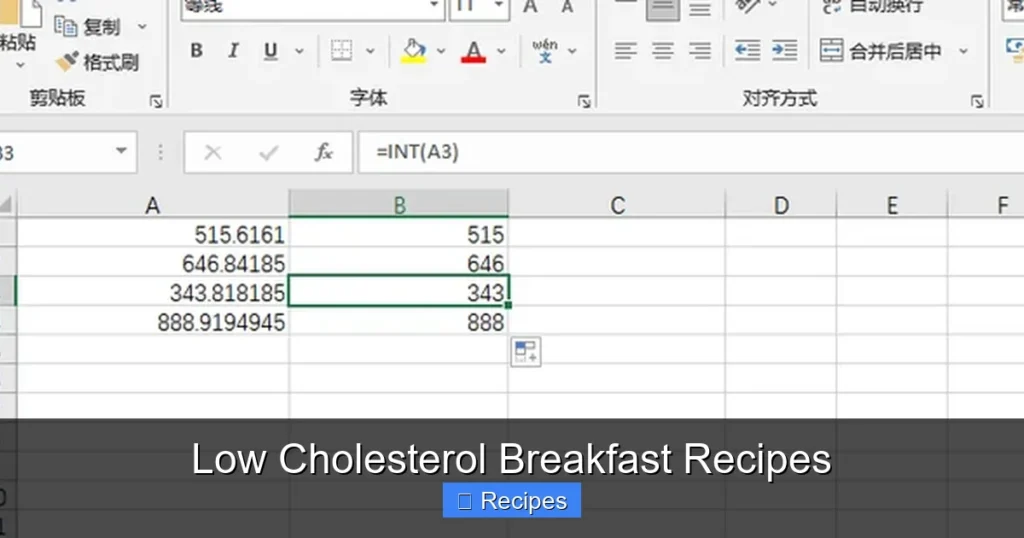 Low Cholesterol Breakfast Recipes Low Cholesterol Breakfast Recipes
