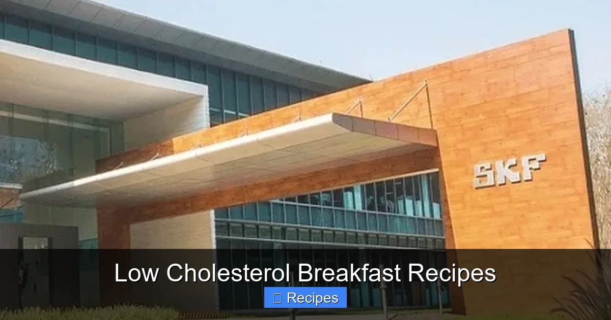 Low Cholesterol Breakfast Recipes