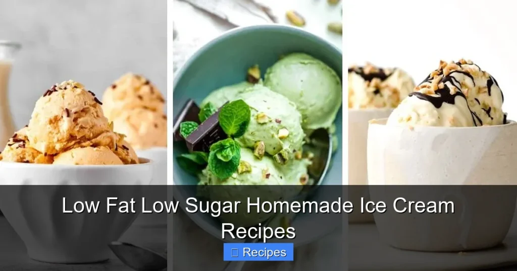 Low Fat Low Sugar Homemade Ice Cream Recipes
