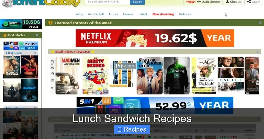 Lunch Sandwich Recipes