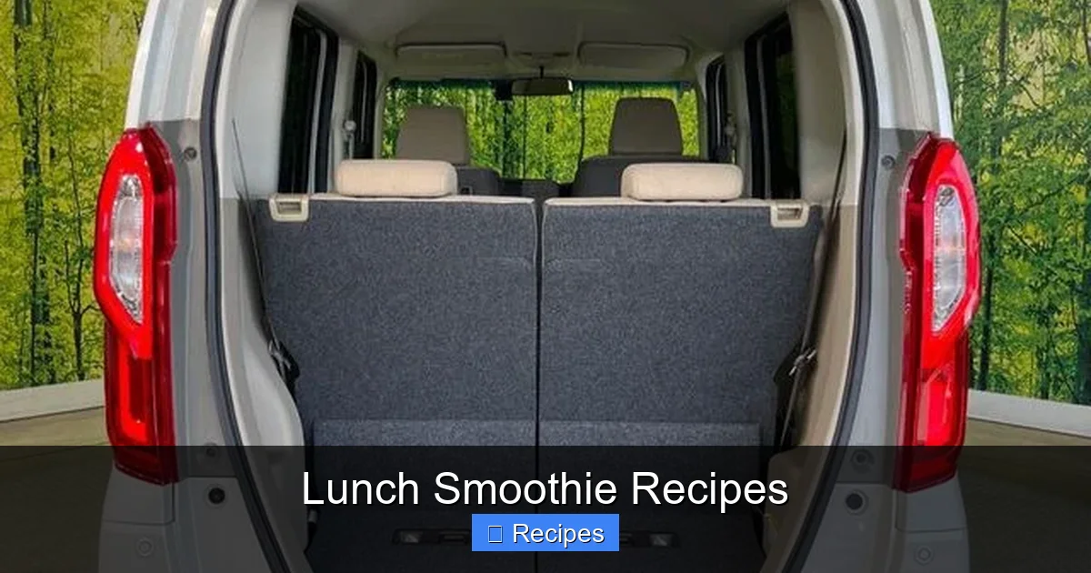 Lunch Smoothie Recipes
