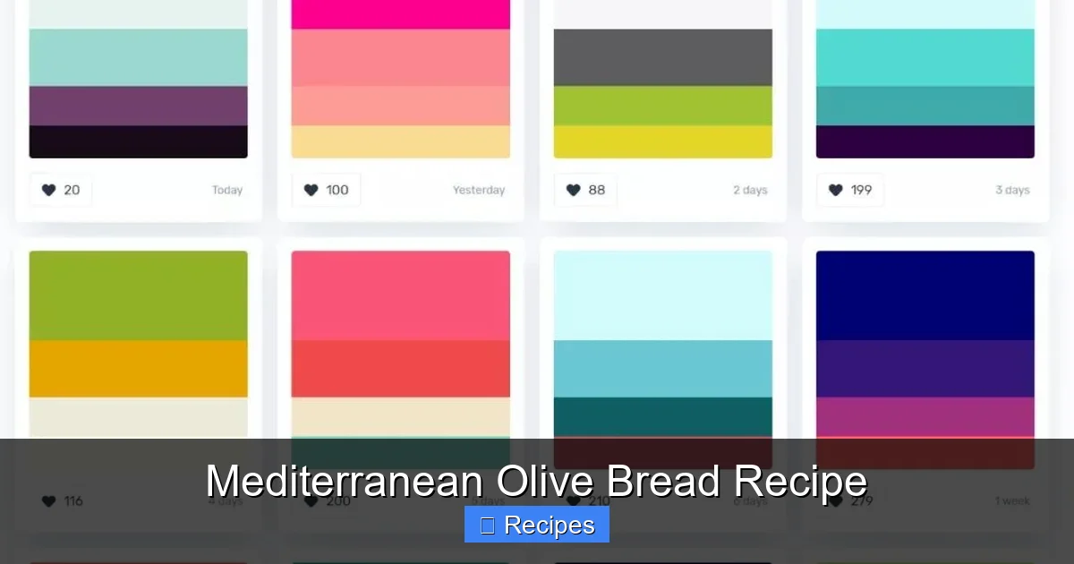 Mediterranean Olive Bread Recipe