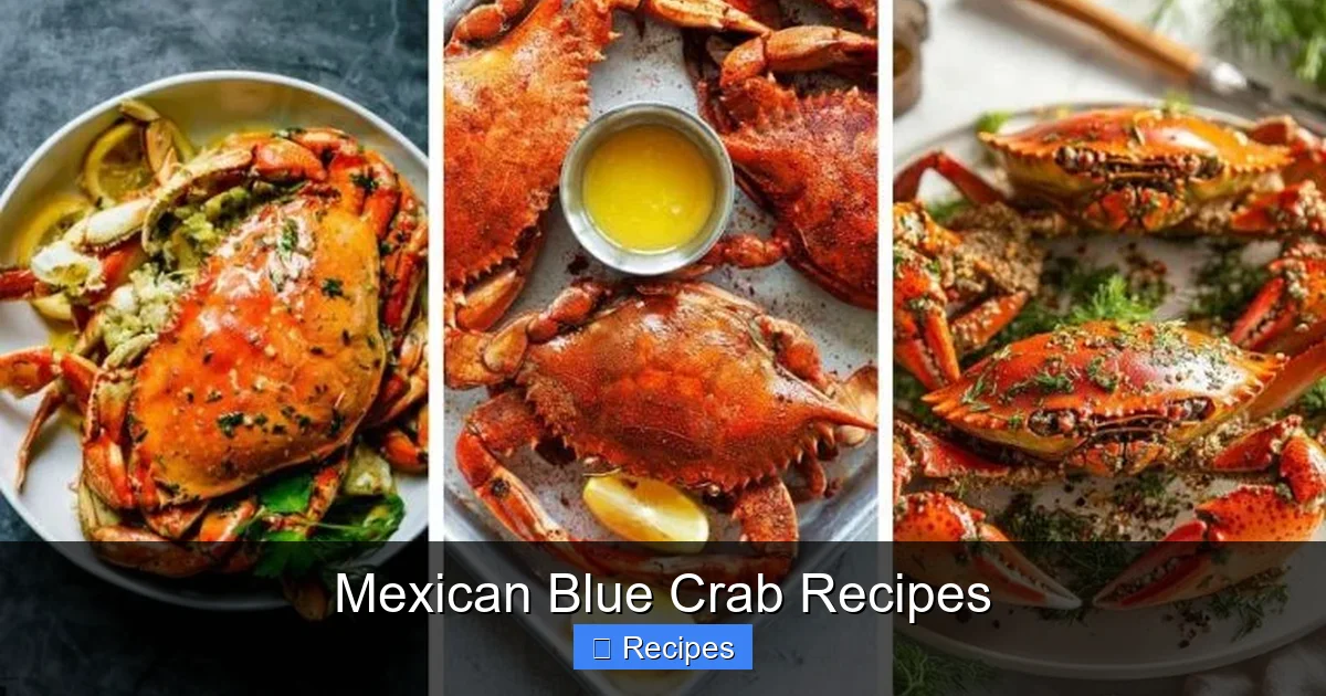 Mexican Blue Crab Recipes