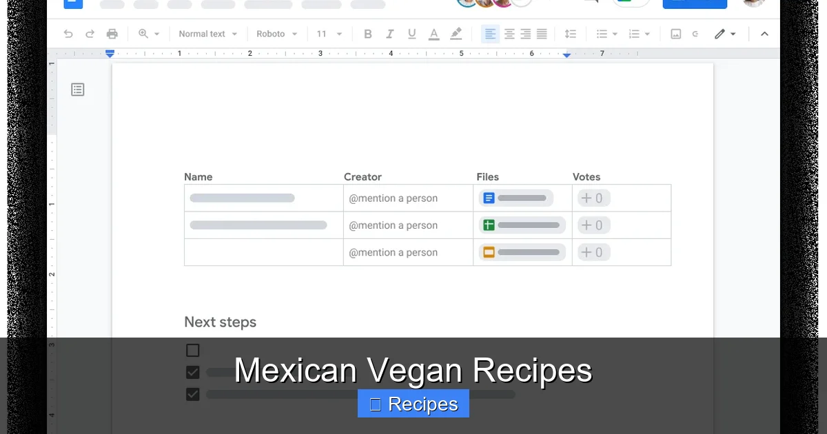 Mexican Vegan Recipes