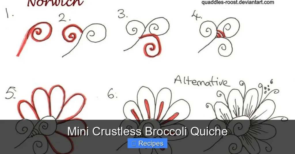 Mini Crustless Broccoli Quiche