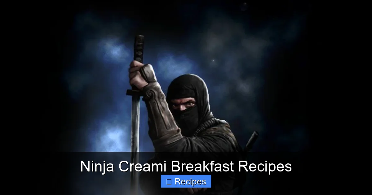 Ninja Creami Breakfast Recipes