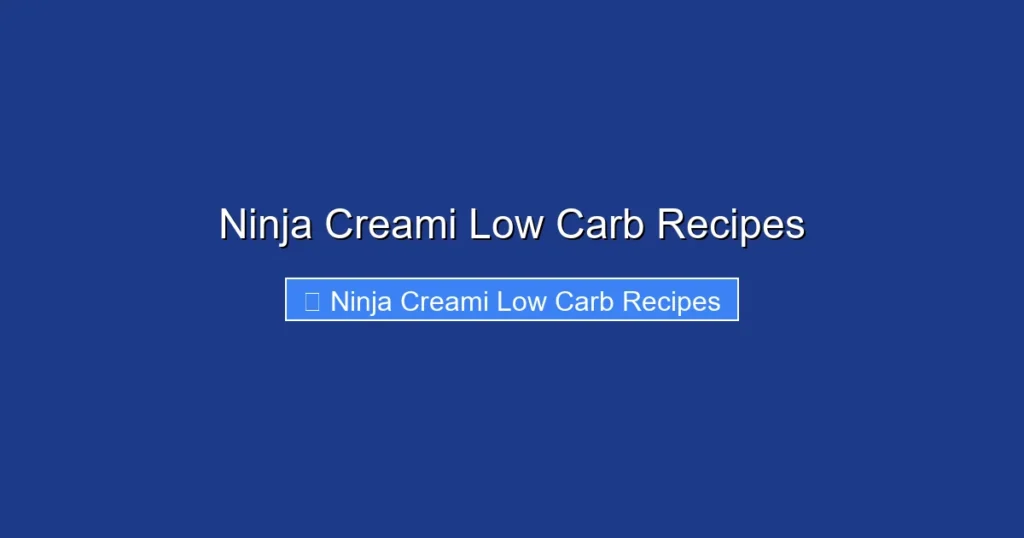 Ninja Creami Low Carb Recipes Ninja Creami Low Carb Recipes