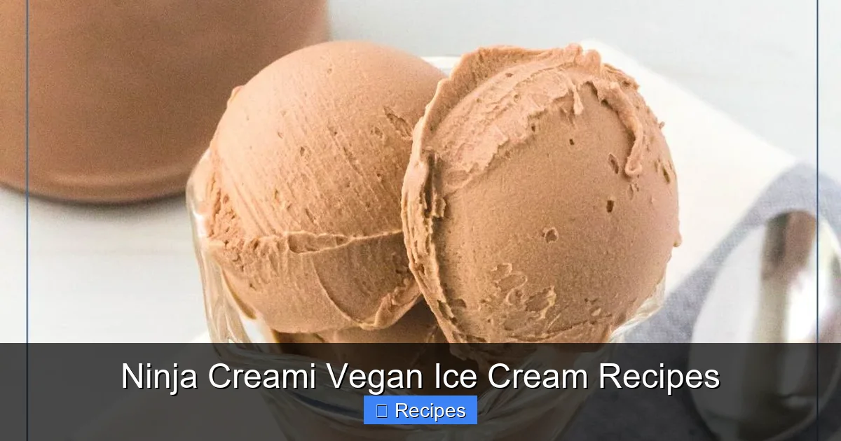 Ninja Creami Vegan Ice Cream Recipes