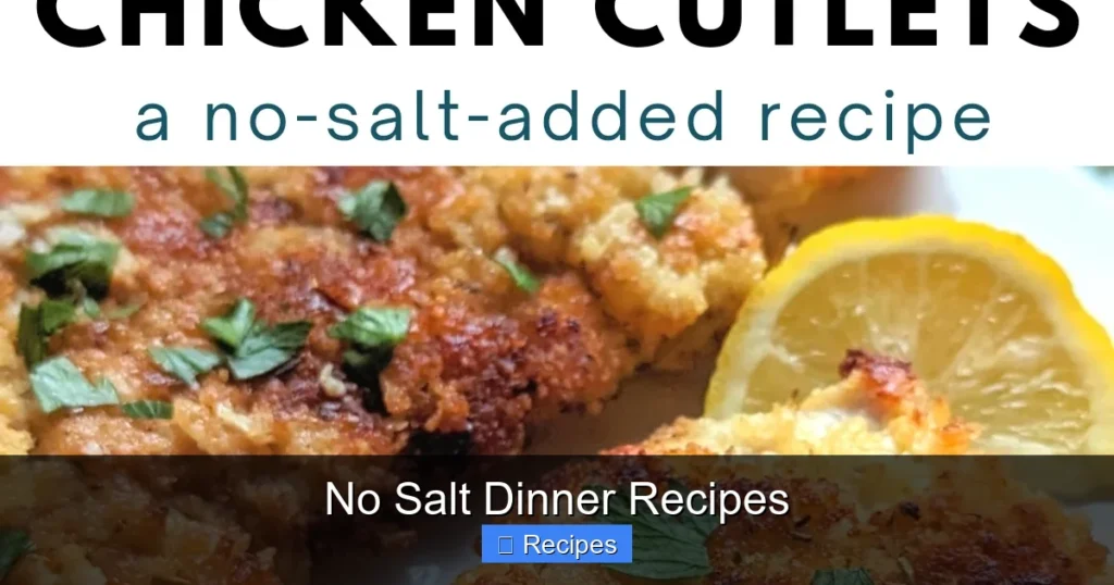 No Salt Dinner Recipes