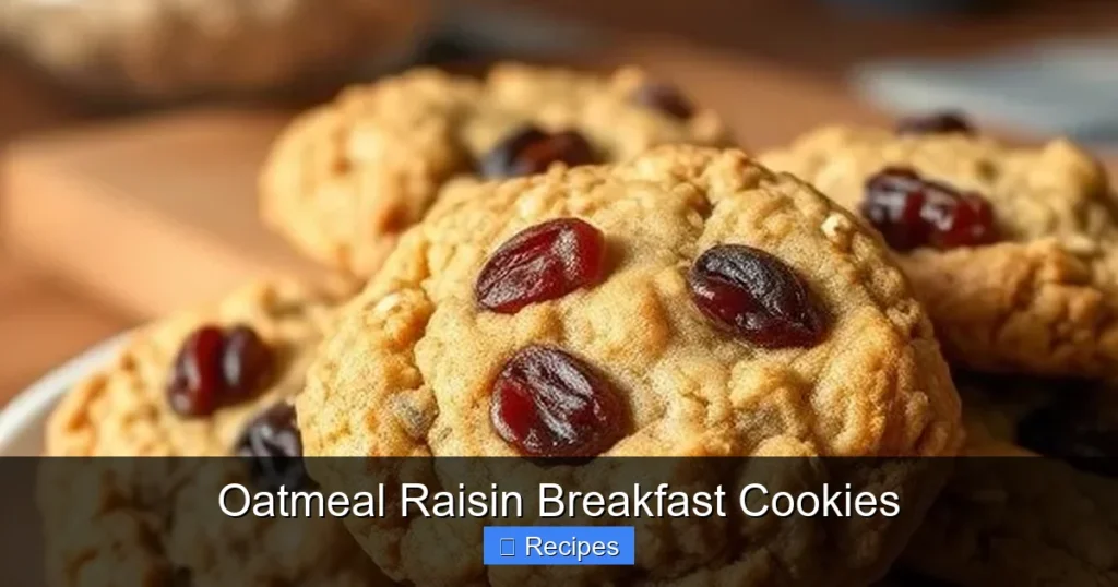 Oatmeal Raisin Breakfast Cookies