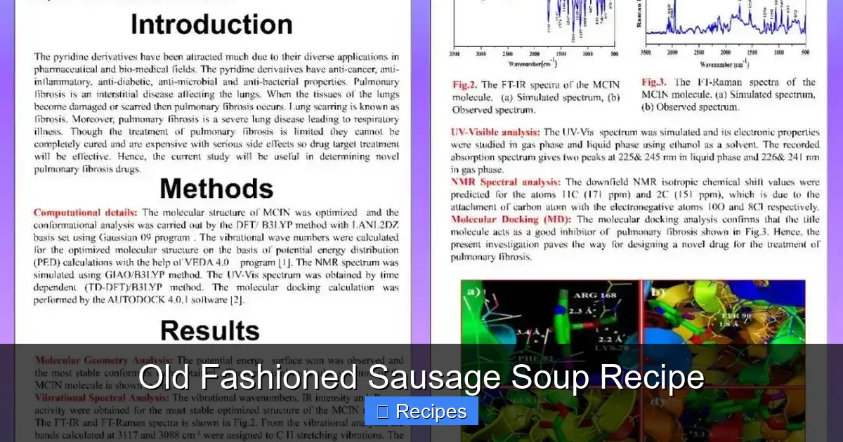 Old Fashioned Sausage Soup Recipe