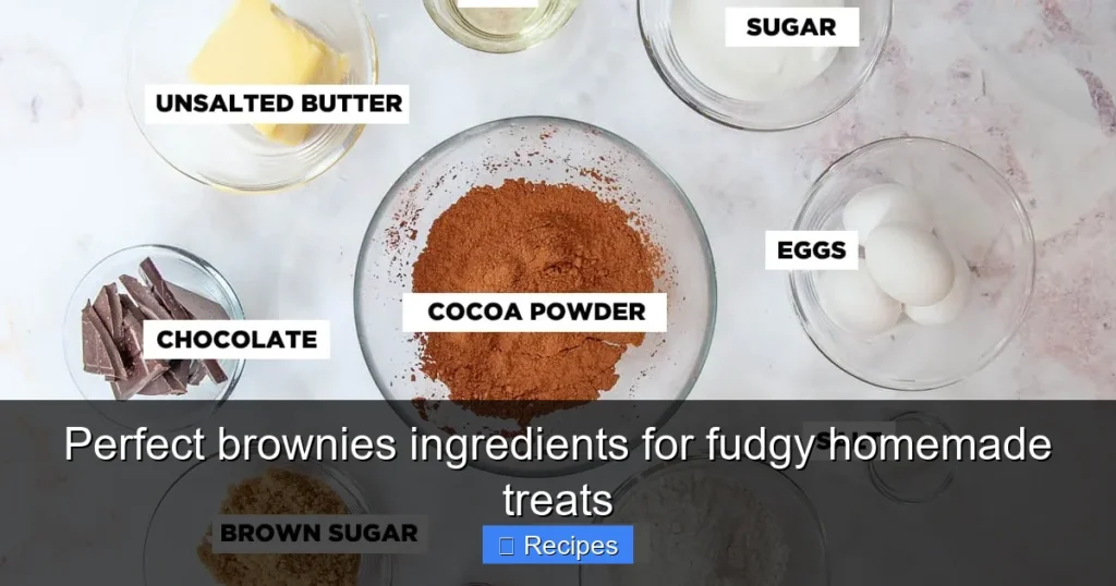 Perfect brownies ingredients for fudgy homemade treats Perfect brownies ingredients for fudgy homemade treats