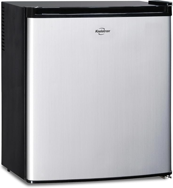 Koolatron 1.7 cu.ft Stainless Steel Fridge with Freezer: Compact Stora