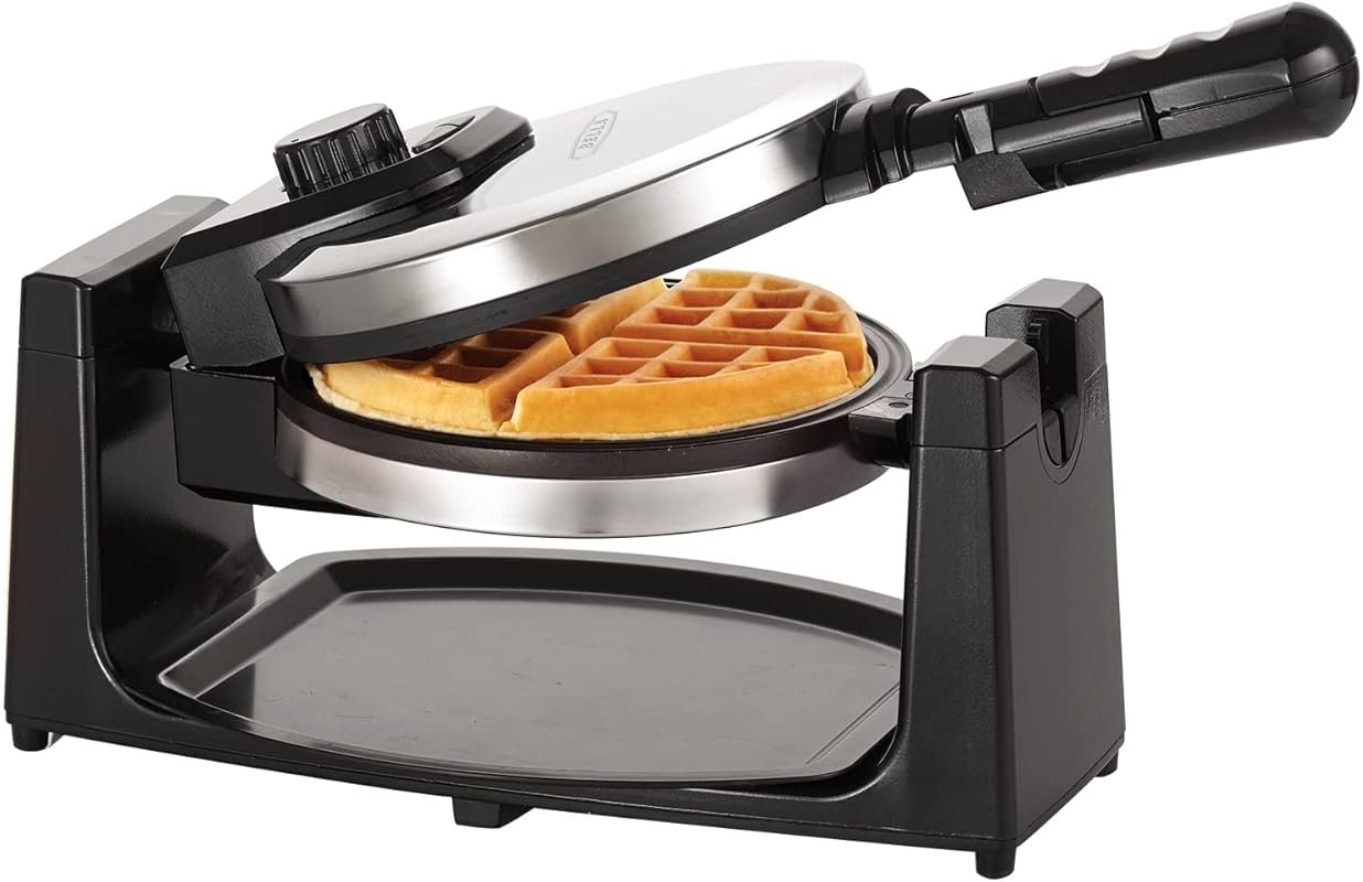 Bella Classic Rotating Belgian Waffle Maker: Stainless Steel, Adjustab