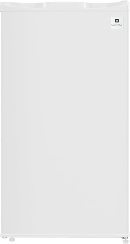 ARCTIC CHEF 3.2 Cu Ft Compact Mini Fridge: White, Ideal for Home and O