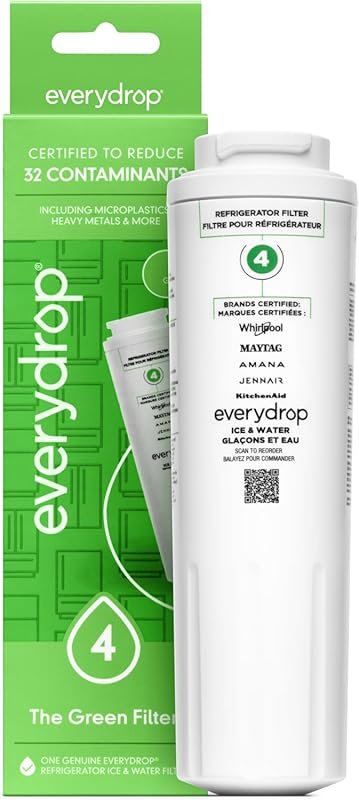 EveryDrop by Whirlpool Refrigerator Filter 4 EDR4RXD1: Advanced Ice an
