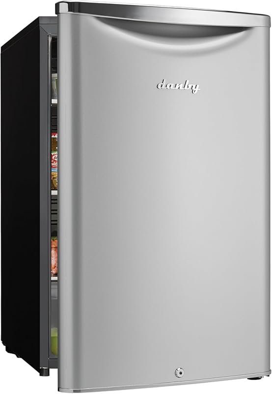 Danby 4.4 Cu. Ft. Compact Mini Fridge with E-Star Rating in Silver