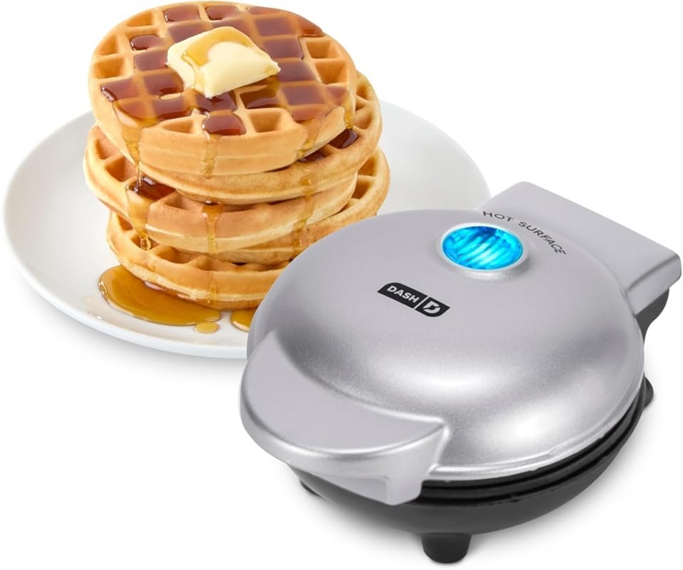 Dash Mini Waffle Maker: Compact Electric Iron for Homemade Treats, Eas