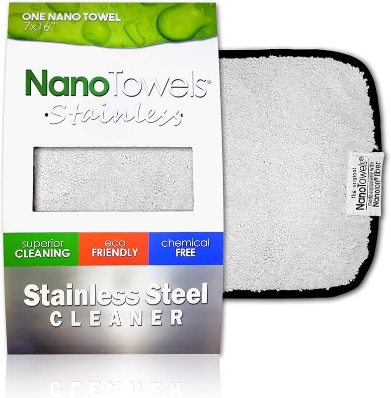 Nano Towels Chemical-Free Stainless Steel Cleaning Reusable Wipe Cloth
