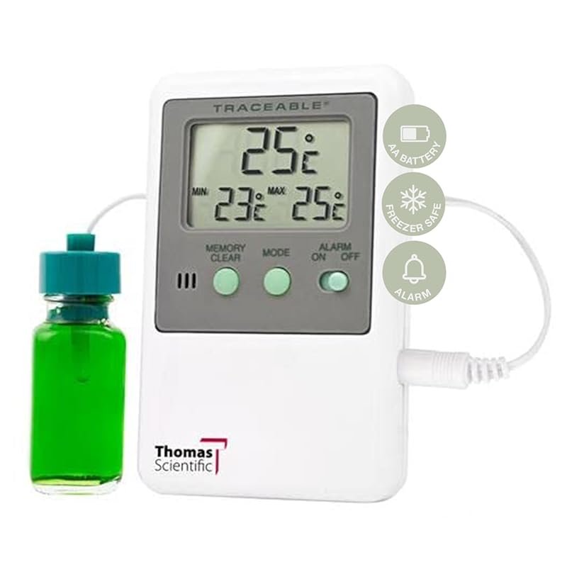 Thomas Traceable Refrigerator/Freezer Thermometer: Vaccine Bottle Prob