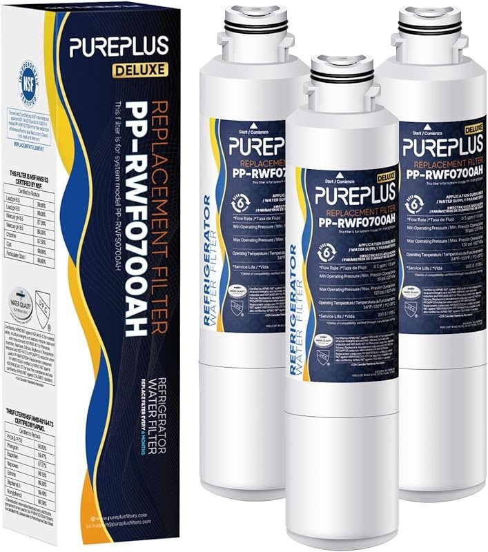 PUREPLUS DA29-00020B 3-Pack Refrigerator Water Filter for Samsung NSF 