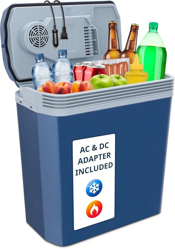 Ivation 24L Portable Electric Cooler & Warmer for Vehicles, Camping