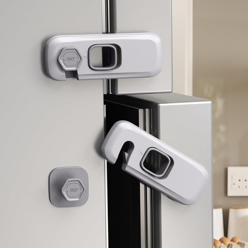 5 Pack Child Proof Fridge Locks for Kids & Safety