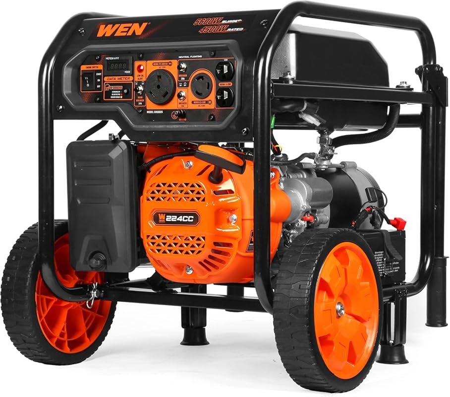 WEN GN5602X 5600W Portable Generator: Electric Start, RV-Ready, CO Shu