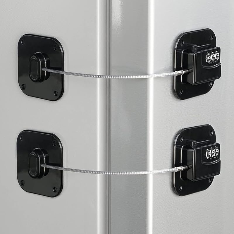 Heavy Duty Refrigerator Lock with Combination for Safety