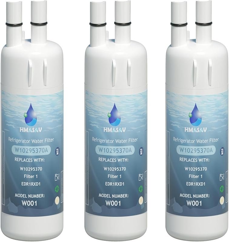 W10295370A Water Filter 3 Pack, Compatible with Whirlpool EDR1RXD1 Eve