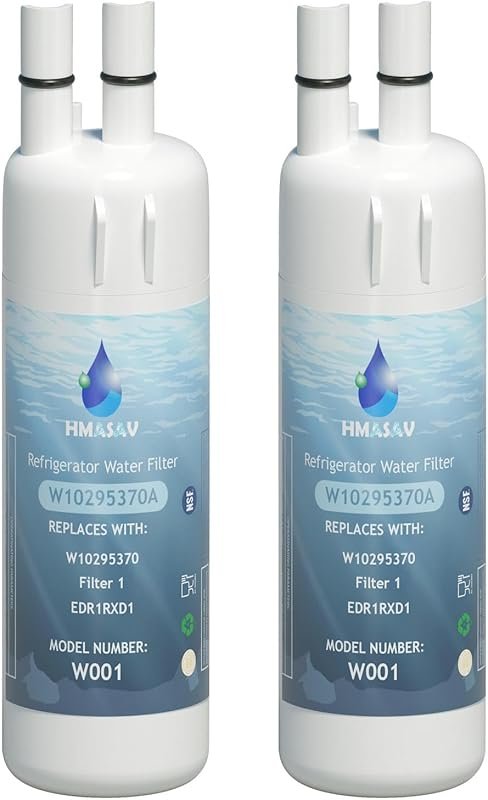 W10295370A Water Filter 2 Pack, Compatible with Everydrop EDR1RXD1 Whi