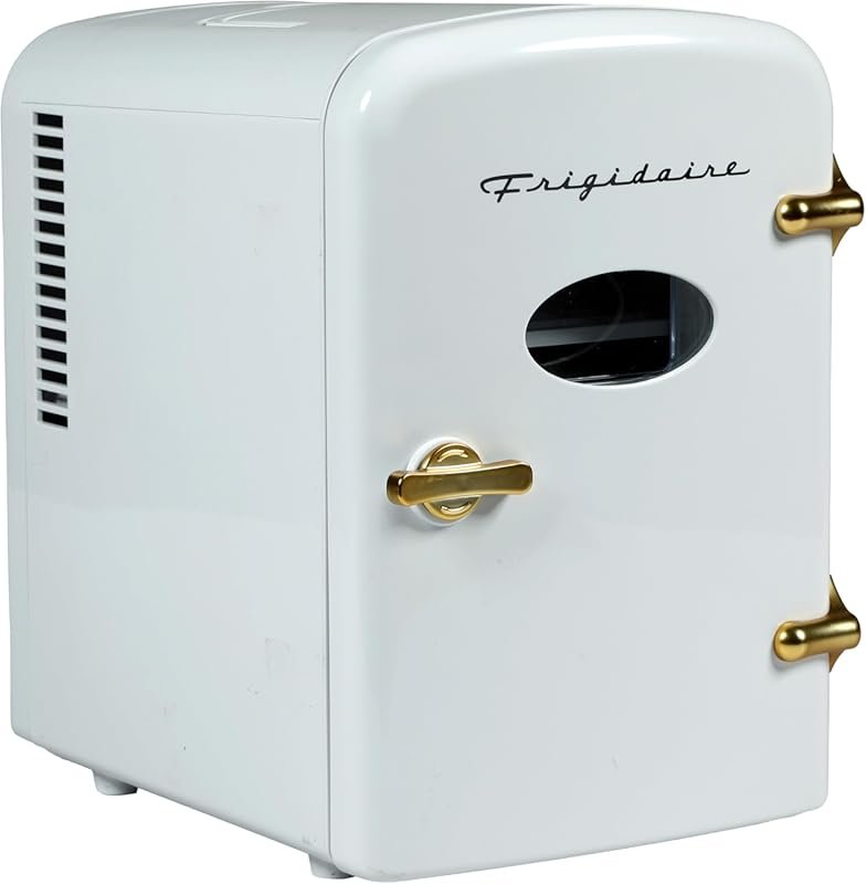 Frigidaire Retro 9-Can Mini Fridge - Portable Cooler for Car, Office, 
