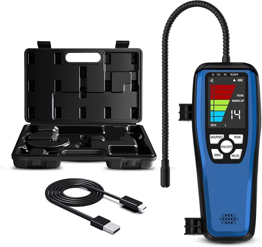 Simbow ALD-200 Rechargeable Halogen Refrigerant Leak Detector for HVAC & Auto Systems
