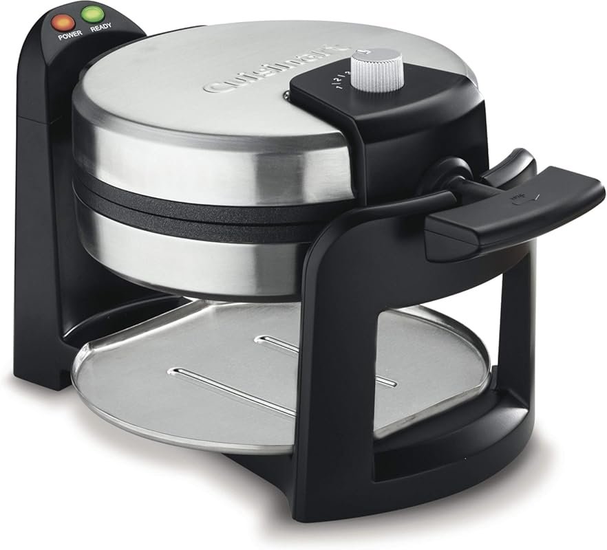 Cuisinart Round Flip Belgian Waffle Maker: Creates 1-Inch Thick Waffle