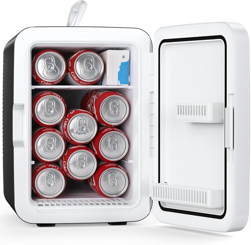 Antarctic Star 10L Compact Mini Fridge - Portable Desktop Cooler for B