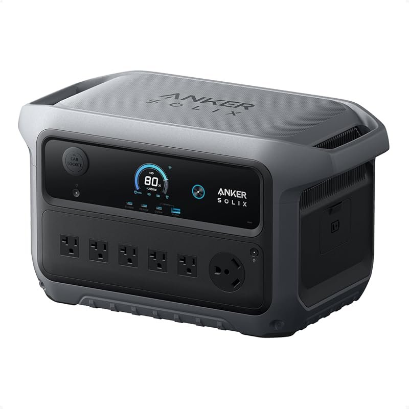 Anker SOLIX C2000 Gen 2 Portable Power Station: 2400W Solar Generator,