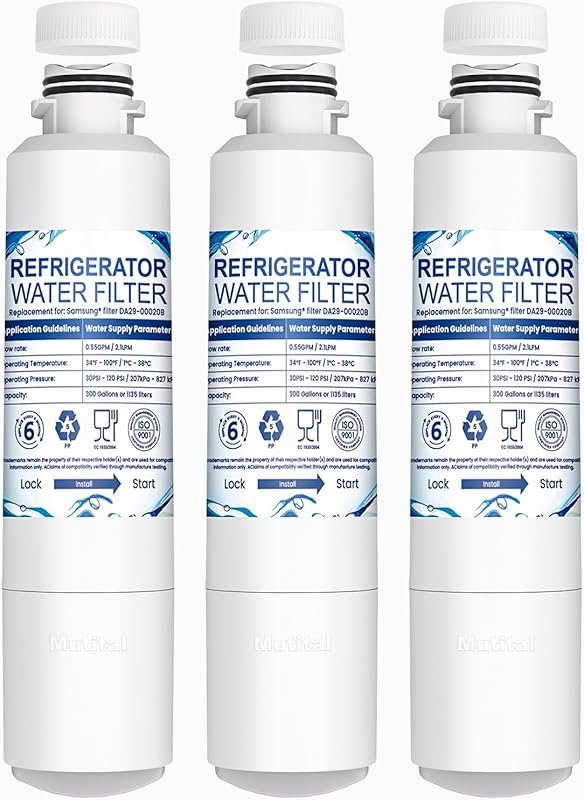 DA29-00020B Refrigerator Water Filter: Replaces HAF-CIN, RS25J500DSR,