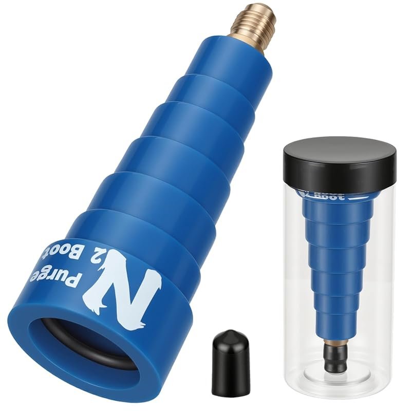 Hands-Free Nitrogen Purge Boot for HVAC Brazing with Multi-Size Seal a
