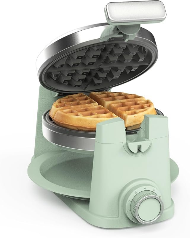 Martha Stewart Rotating Waffle Maker: 180° Flip, PFAS-Free Nonstick, R