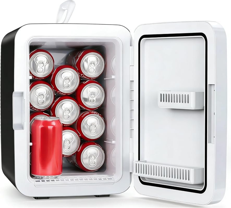 Electactic 10L Mini Fridge: Portable Compact Refrigerator for Skincare