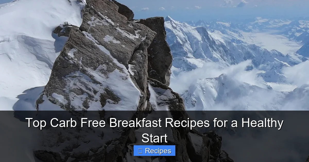 Top Carb Free Breakfast Recipes for a Healthy Start