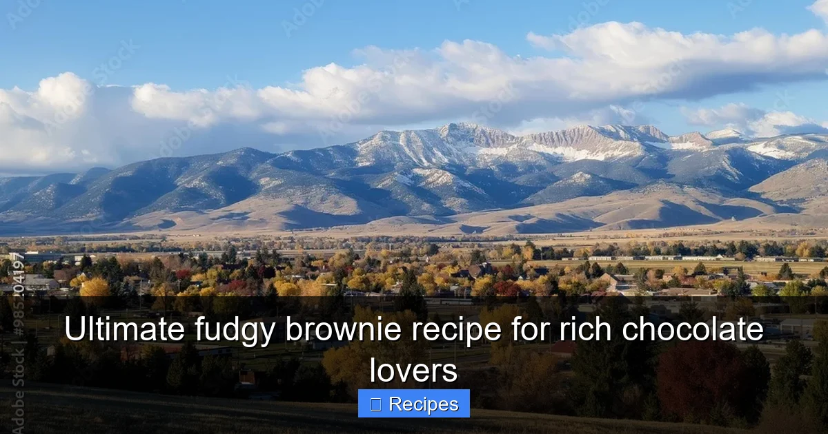 Ultimate fudgy brownie recipe for rich chocolate lovers